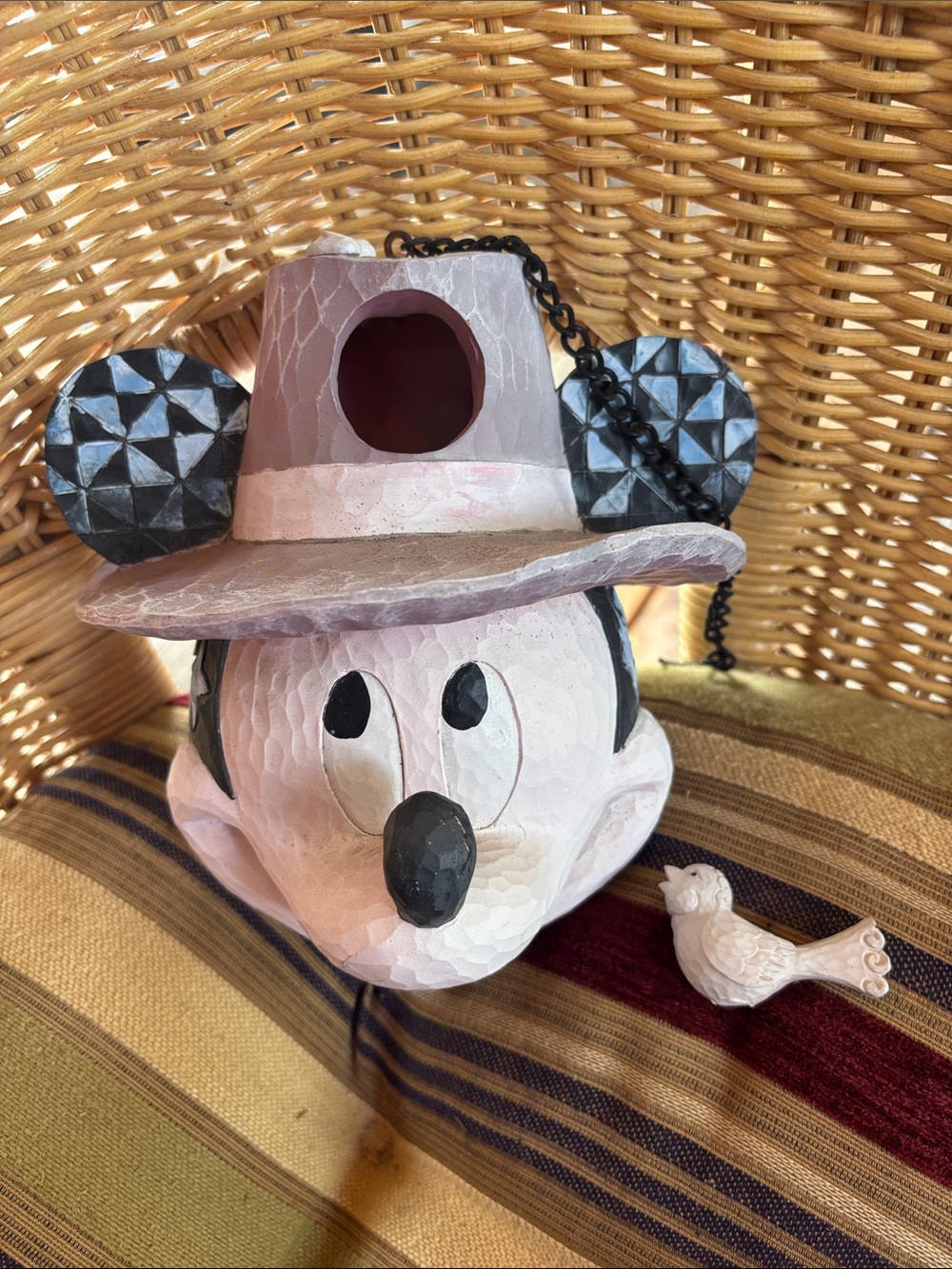 Disney Traditions "Welcome Home" Mickey Mouse Head Birdhouse by Jim Shore